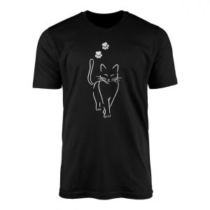 Minimalist Cat Outline Paw Print Cute Cat Lover T Shirt 1 1.jpg