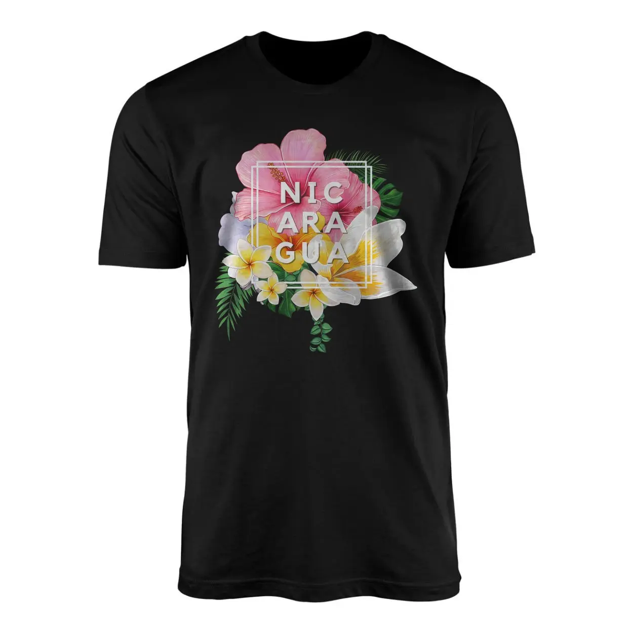 Nicaragua Tropical Flowers Travel T Shirt 1 1.jpg