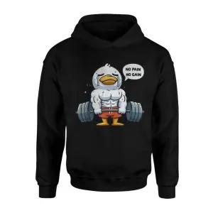 No Pain No Gain Funny Gym Duck Lifting Weights T-Shirt 8 No Pain No Gain Funny Gym Duck Lifting Weights T Shirt 2 1.jpg