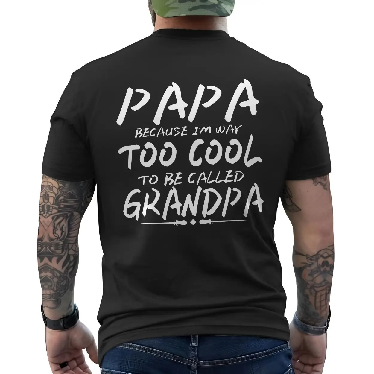 Papa Too Cool to Be Called Grandpa T Shirt 6 1.jpg