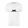 Peeking Black Cat with Big Eyes Cute T Shirt 1 1.jpg
