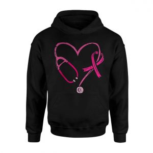 Pink Ribbon Stethoscope Heart Breast Cancer Awareness T Shirt 2 1.jpg