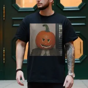Pumpkin Head Halloween Office Meme T-Shirt 10 Pumpkin Head Halloween Office Meme T Shirt 4 1.jpg