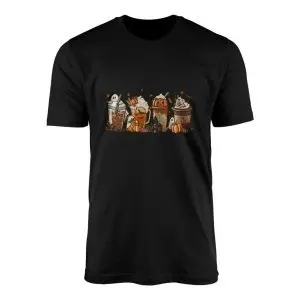 Pumpkin Spice Ghost Coffee Halloween T-shirt