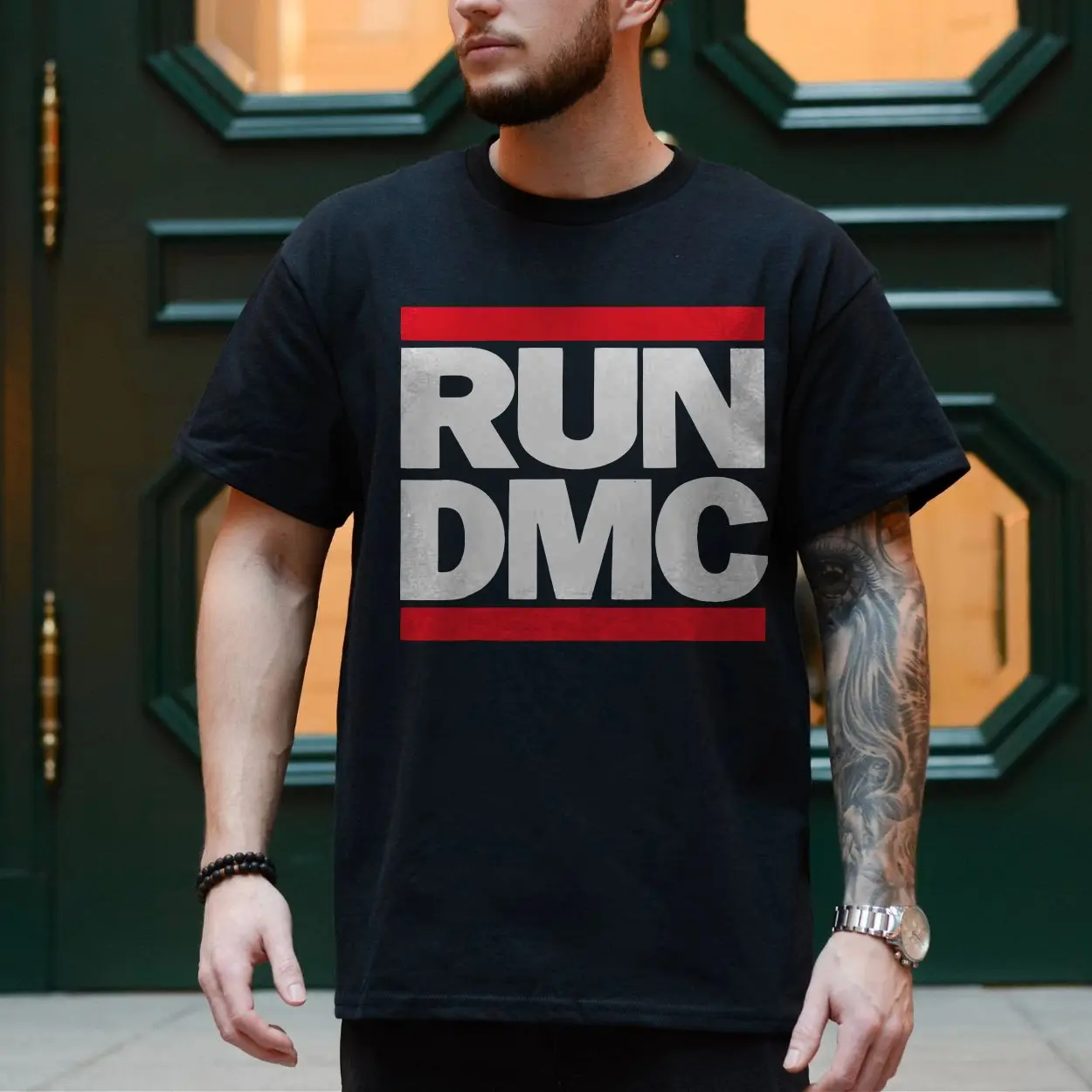 RUN DMC Classic Logo Hip Hop T Shirt 4 1.jpg