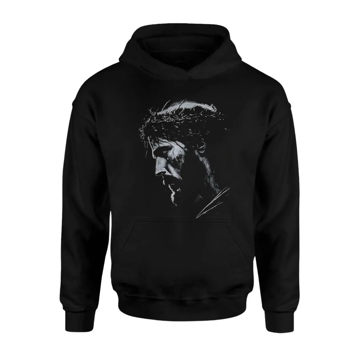 Religious Jesus Crown of Thorns Graphic T Shirt 2 1.jpg