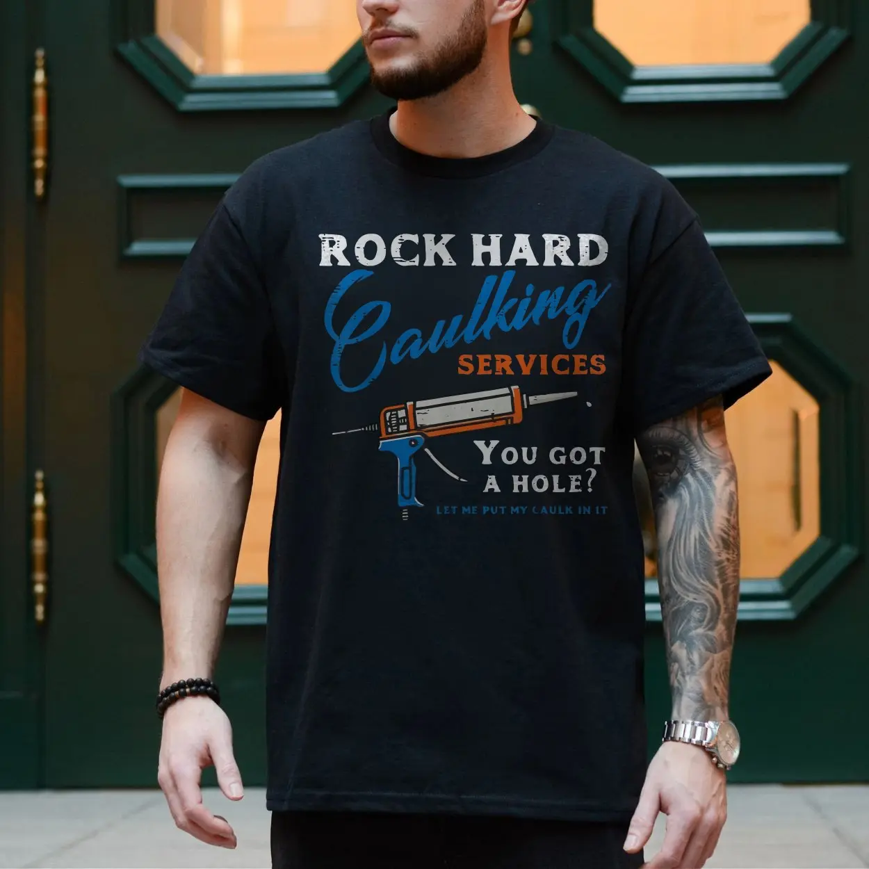Rock Hard Caulking Services Funny Plumber T Shirt 4 1.jpg