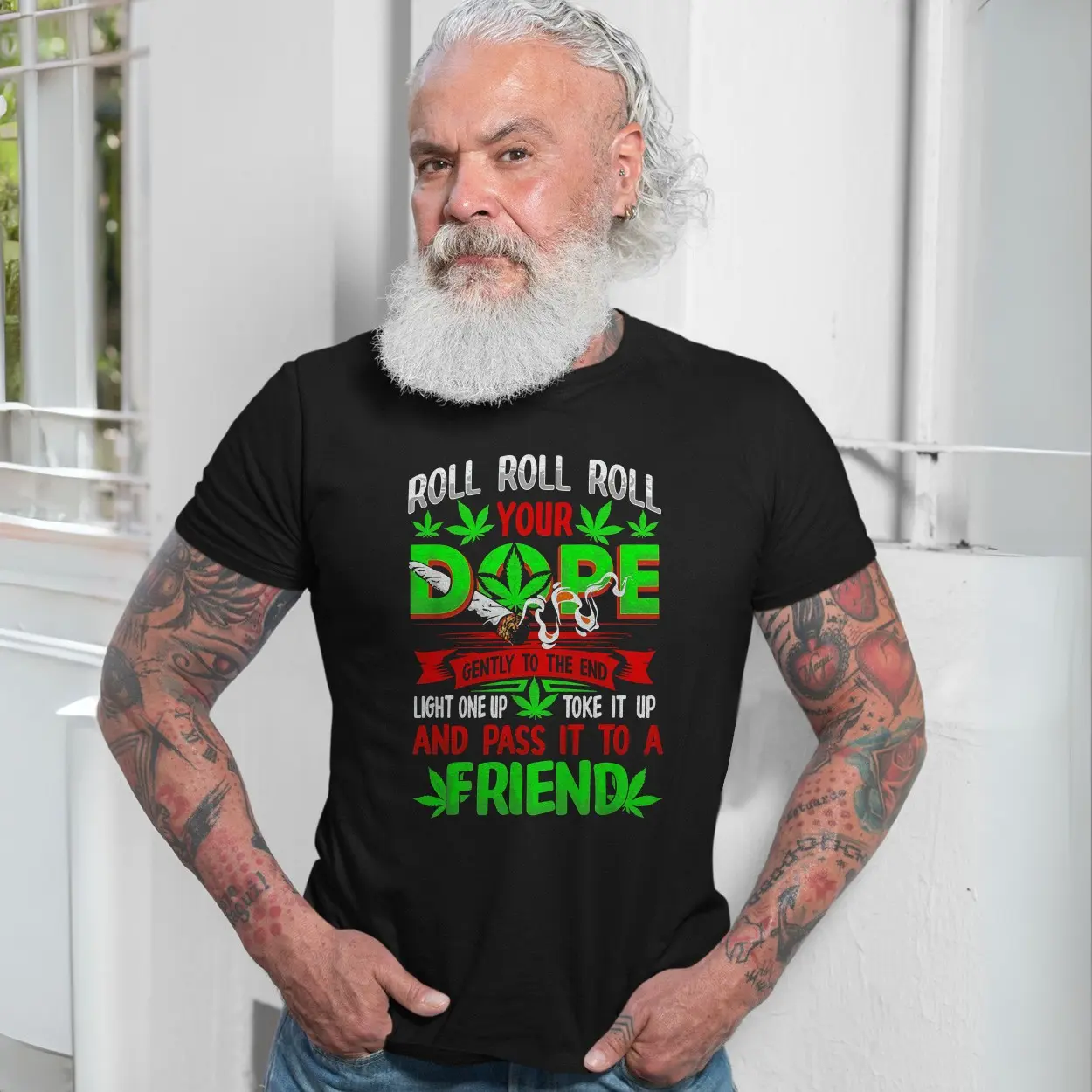 Roll Your Dope Funny Weed Graphic T Shirt 7 1.jpg