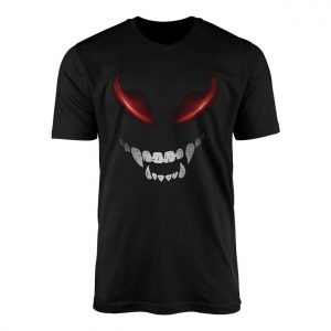 Scary Red Eyes Evil Smile Halloween T Shirt 1 1.jpg
