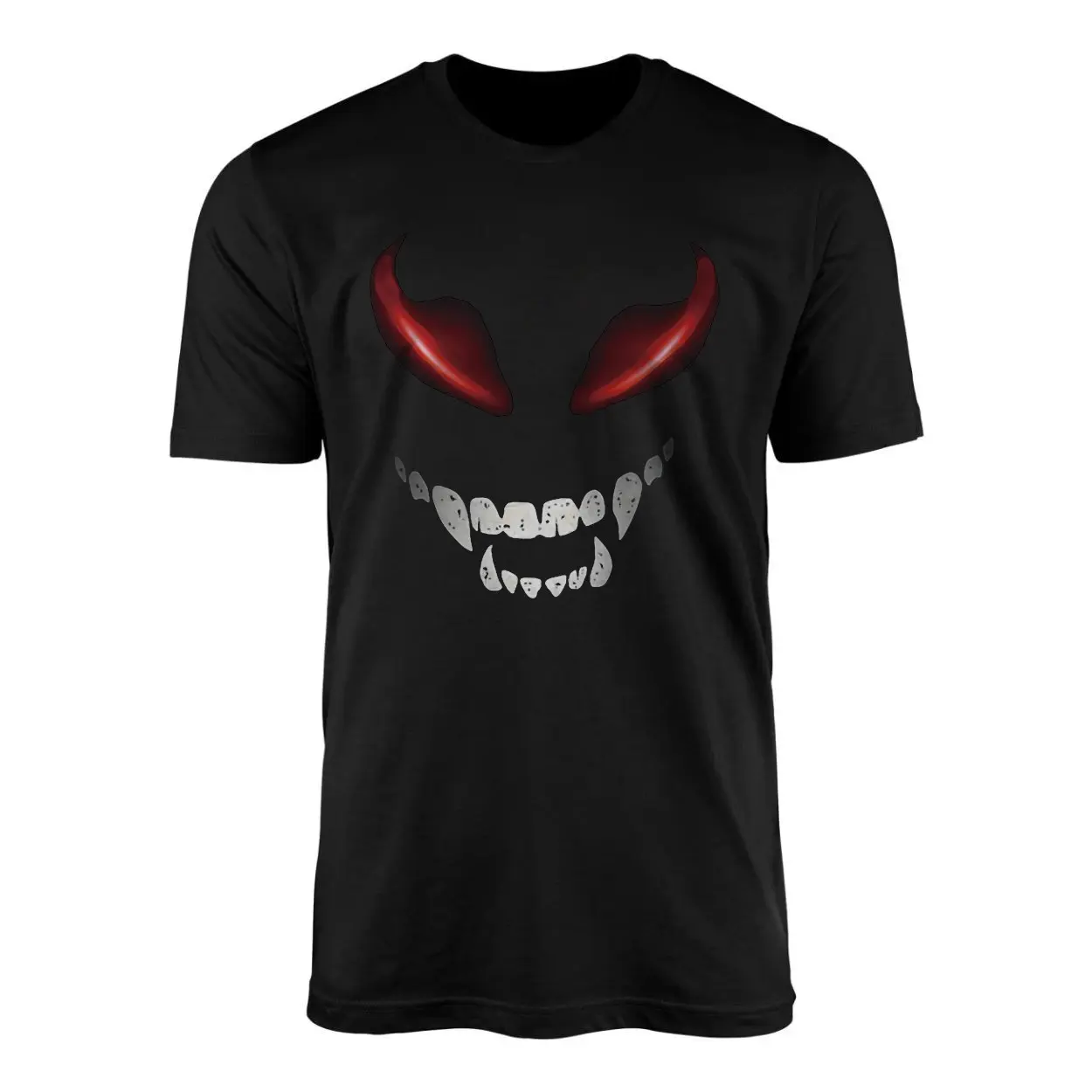 Scary Red Eyes Evil Smile Halloween T Shirt 1 1.jpg