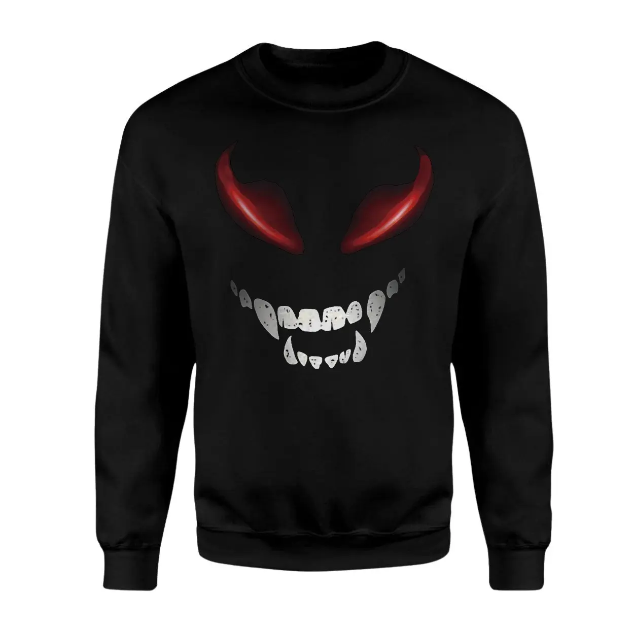 Scary Red Eyes Evil Smile Halloween T Shirt 3 1.jpg