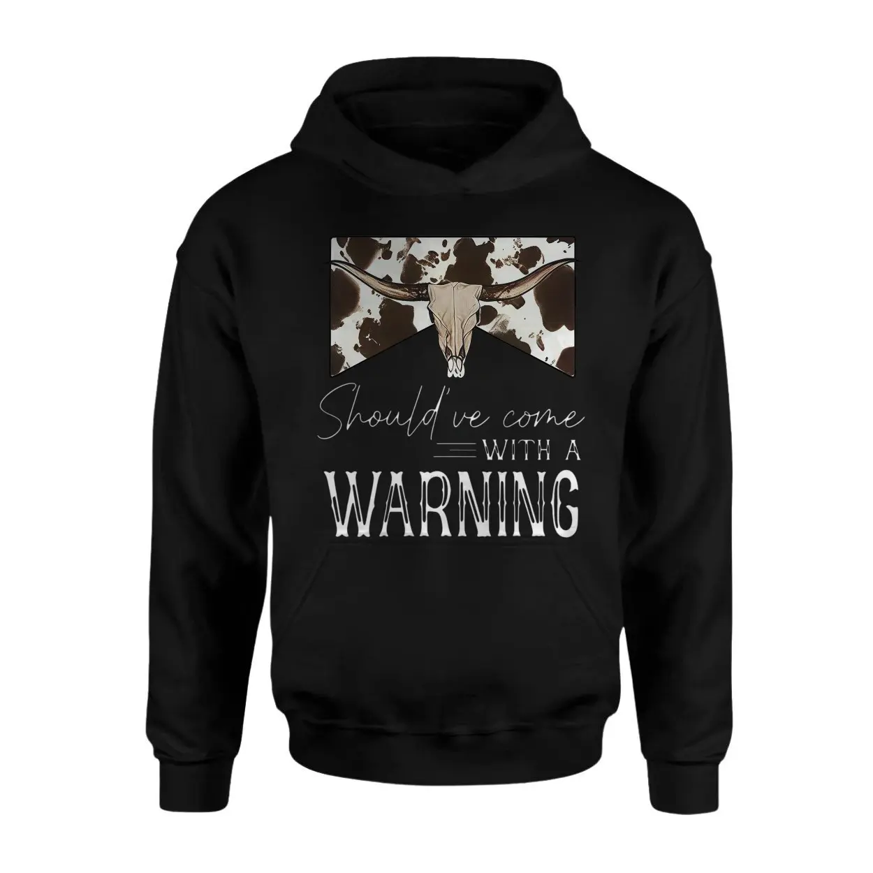 Shouldve Come With a Warning Western Longhorn T Shirt 2 1.jpg