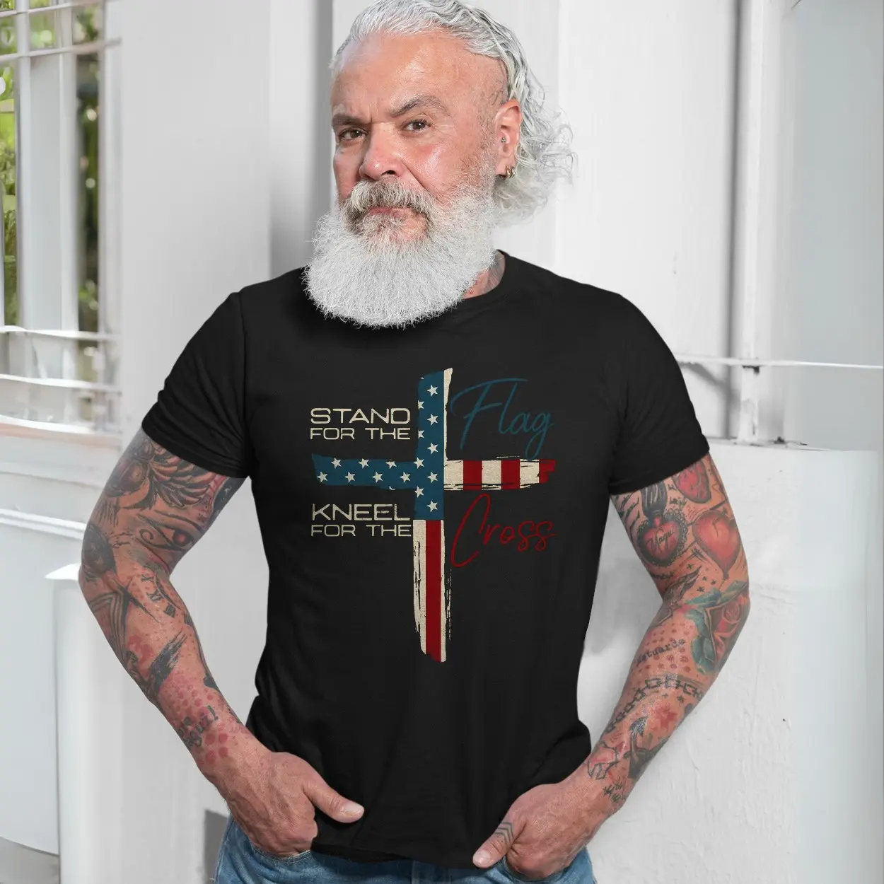 Stand for the Flag Kneel for the Cross Patriotic T Shirt 7 1.jpg