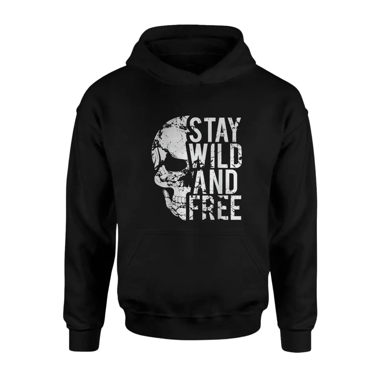 Stay Wild and Free Skull Graphic T-shirt 2 Stay Wild and Free Skull Graphic T shirt 2 1.jpg