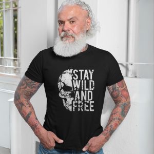 Stay Wild and Free Skull Graphic T shirt 7 1.jpg