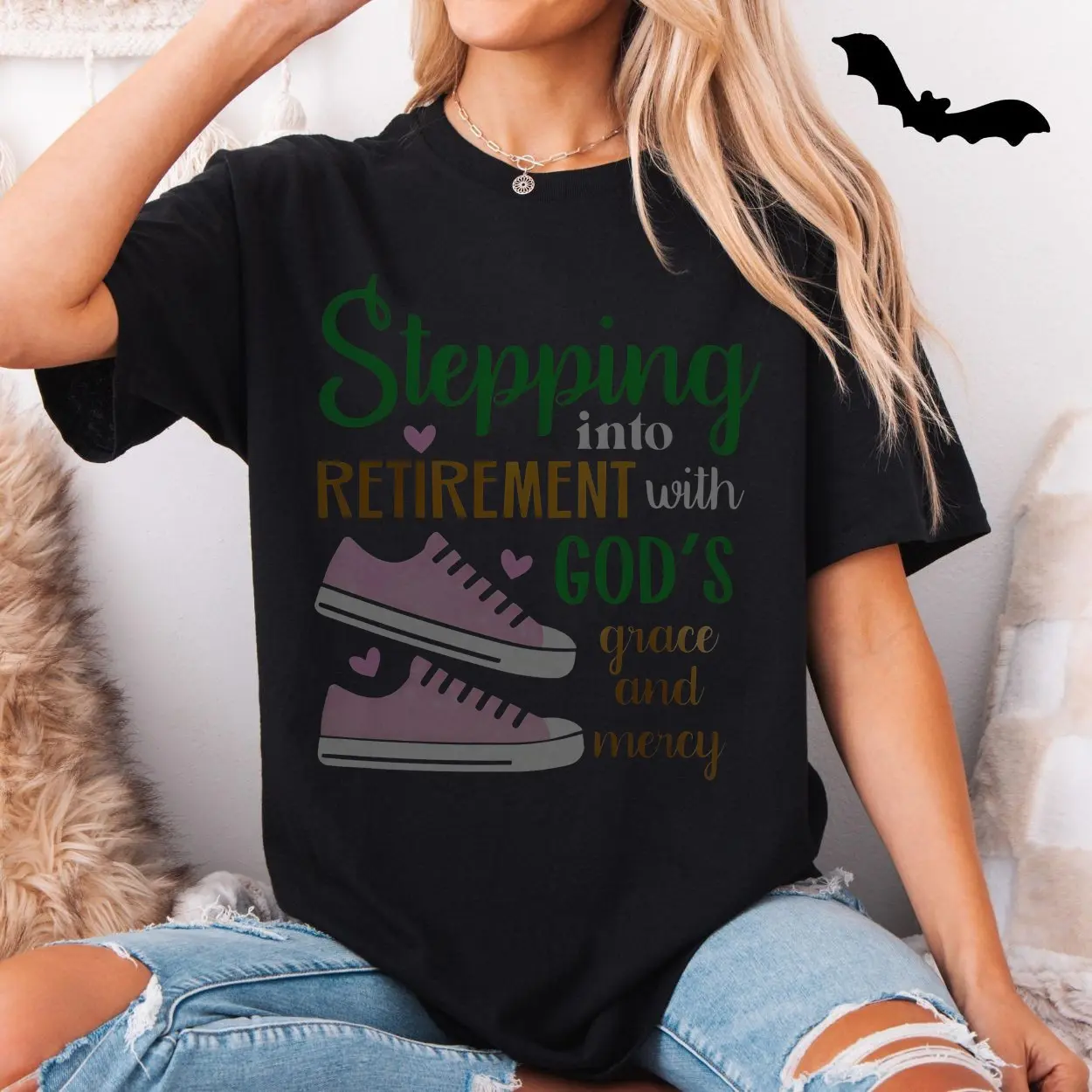 Stepping Into Retirement With Gods Grace and Mercy T Shirt 5 1.jpg