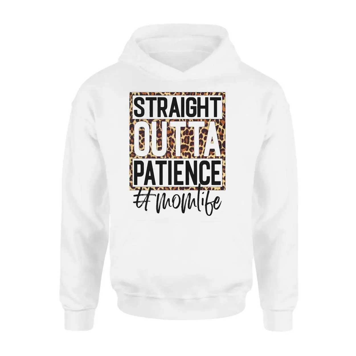 Straight Outta Patience Leopard Print Momlife T Shirt 2 1.jpg