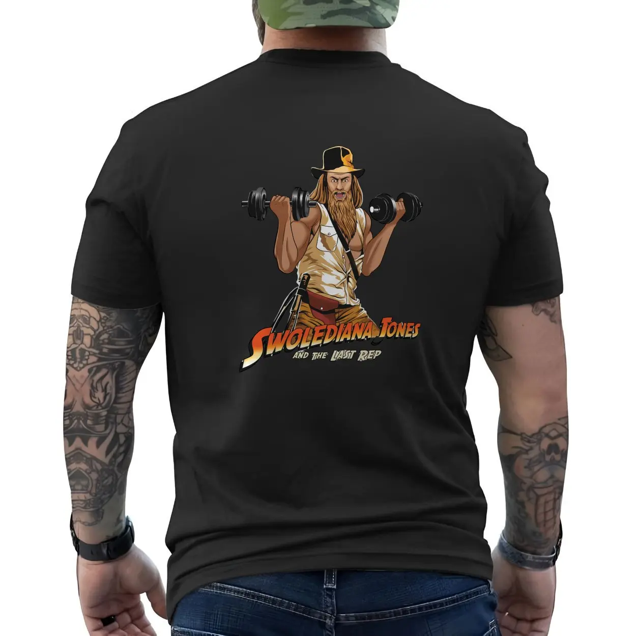 Swolediana Jones Gym Parody T-Shirt for Fitness and Humor Fans 6 Swolediana Jones Gym Parody T Shirt for Fitness and Humor Fans 6 1.jpg