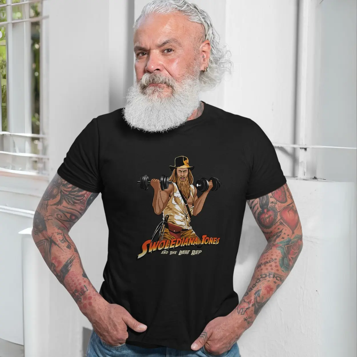 Swolediana Jones Gym Parody T-Shirt for Fitness and Humor Fans 7 Swolediana Jones Gym Parody T Shirt for Fitness and Humor Fans 7 1.jpg