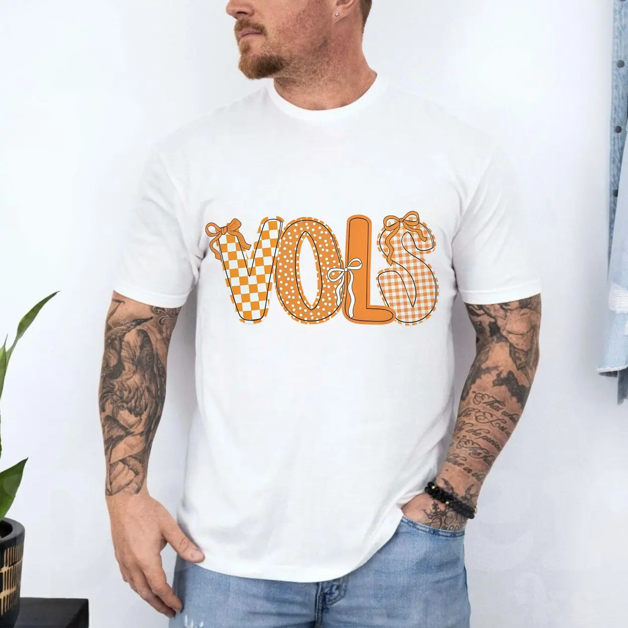 Tennessee Vols Checkerboard Pattern T Shirt 4 1.jpg