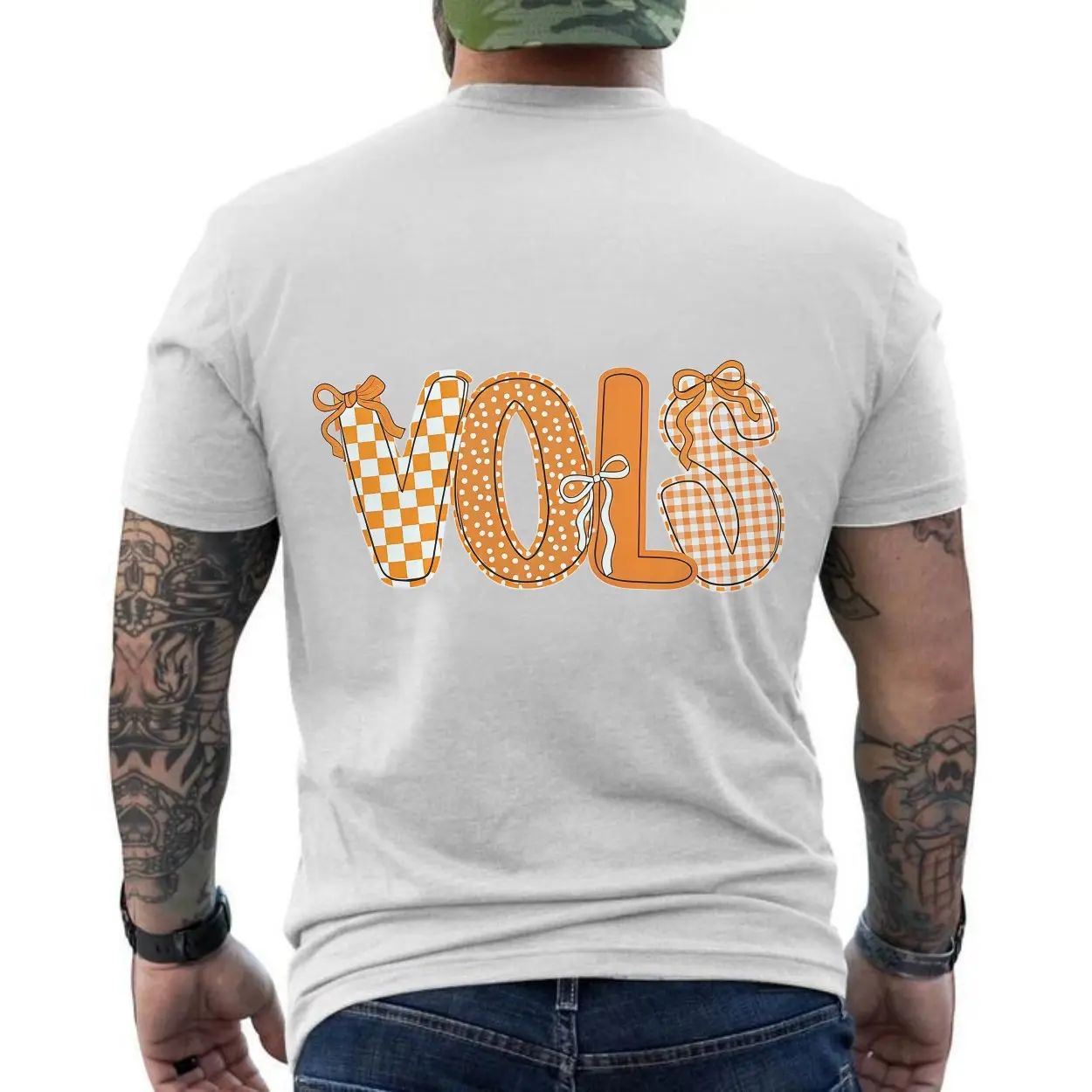 Tennessee Vols Checkerboard Pattern T Shirt 6 1.jpg
