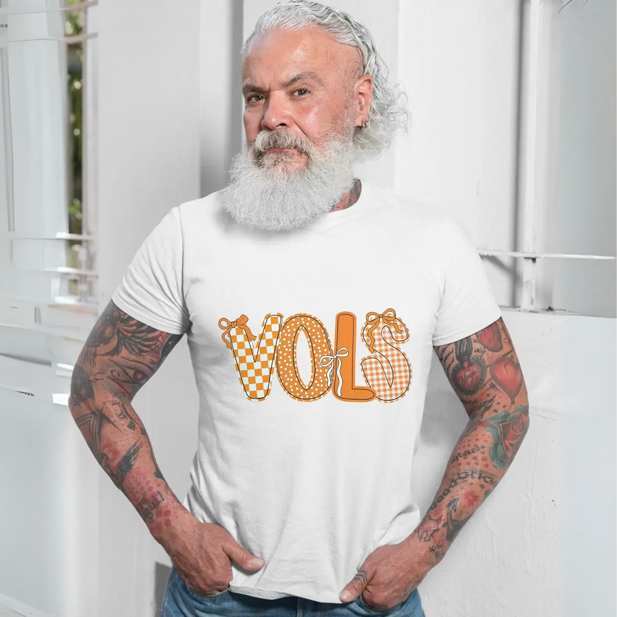 Tennessee Vols Checkerboard Pattern T Shirt 7 1.jpg