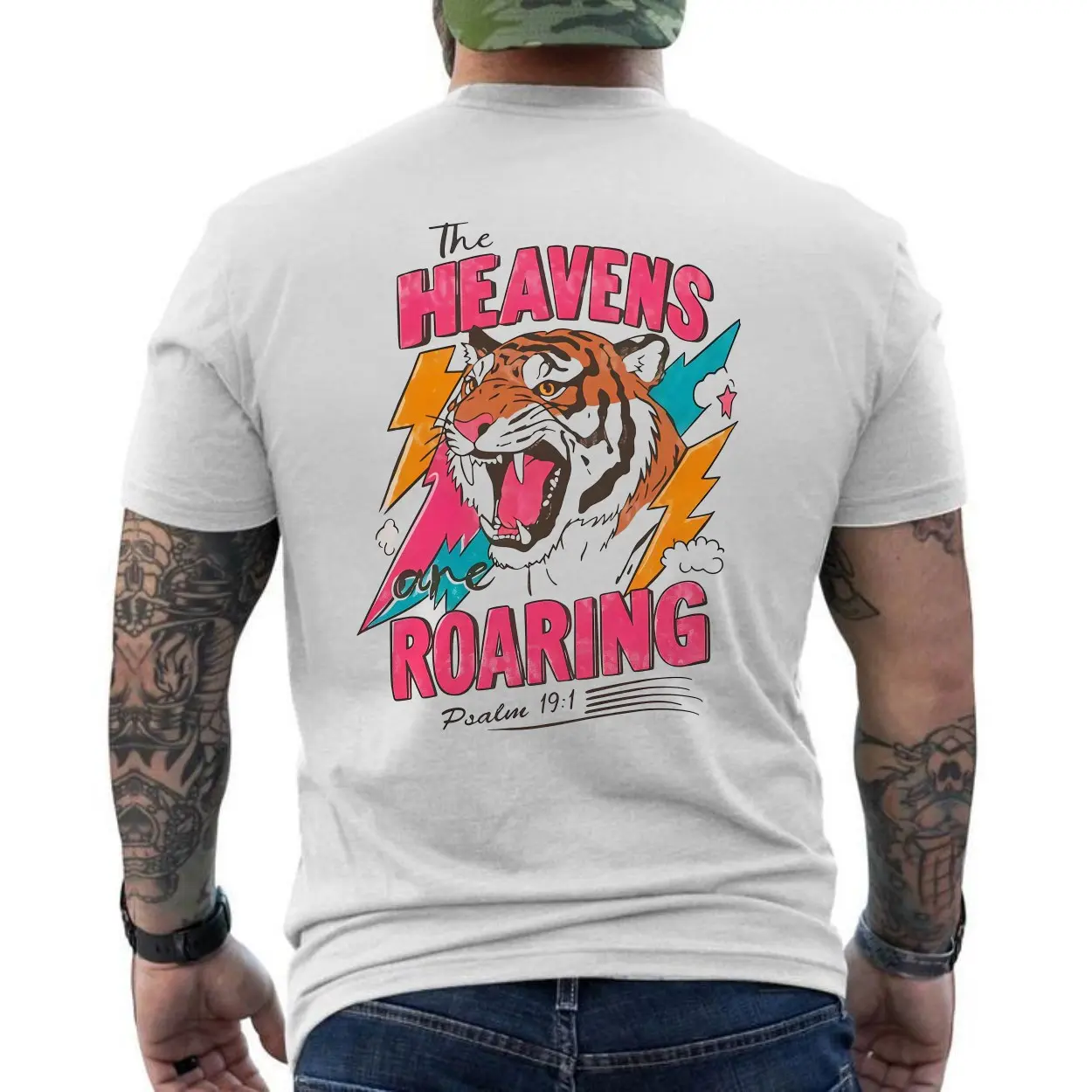 The Heavens Are Roaring Tiger Psalm 19 1 Christian T Shirt 6 1.jpg