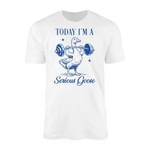 Today Im a Serious Goose Funny Gym T shirt 1 1.jpg