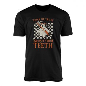 Trick or Treat Brush Your Teeth Ghost Halloween T Shirt 1 1.jpg