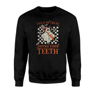 Trick or Treat Brush Your Teeth Ghost Halloween T Shirt 3 1.jpg