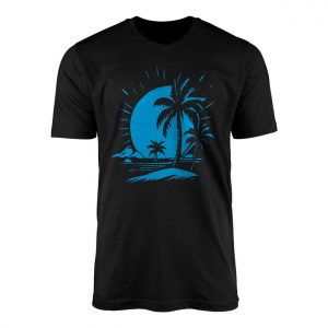 Tropical Palm Tree Sunset Beach Graphic T Shirt 1 1.jpg