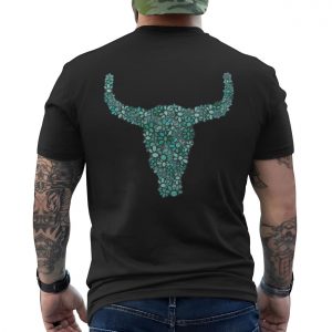Turquoise Stone Bull Skull Western Graphic T Shirt 6 1.jpg