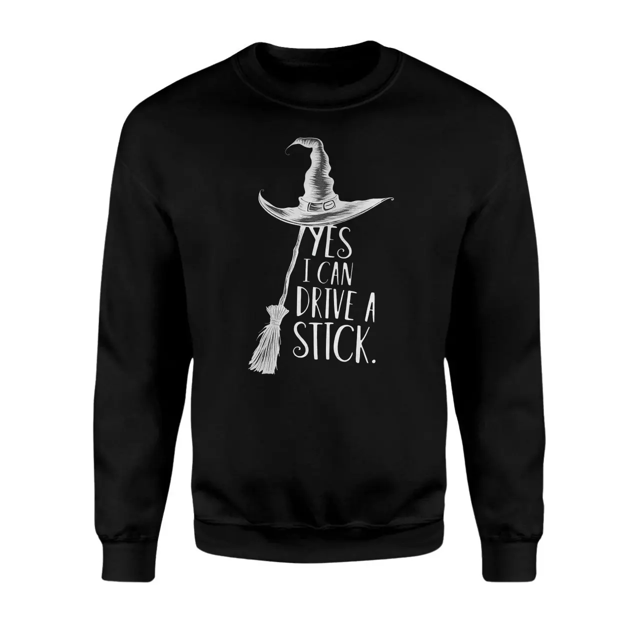 Yes I Can Drive A Stick T Shirt Funny Witch Halloween Tee 3 1.jpg
