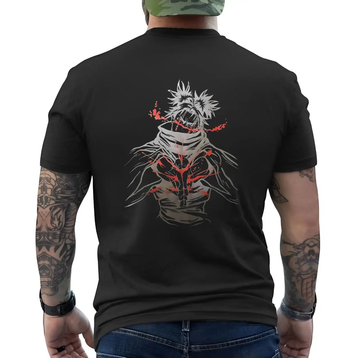 Anime Dark Magic Power Red Energy Graphic T Shirt 6 1.jpg