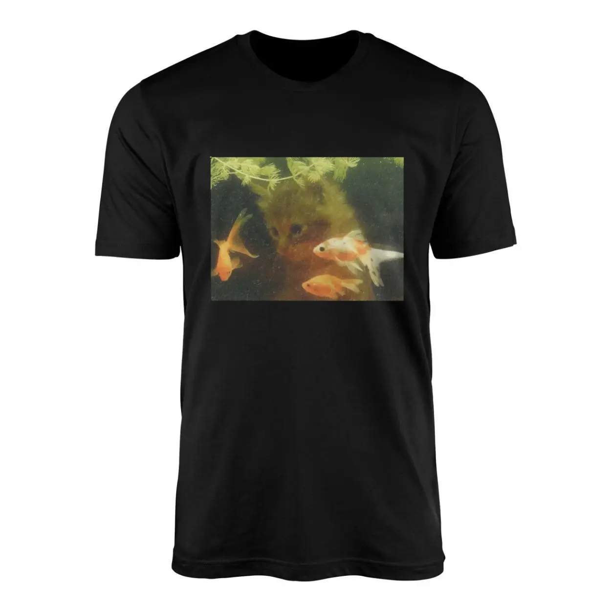 Cat Watching Goldfish Aquarium T-Shirt 1 Cat Watching Goldfish Aquarium T Shirt 1 1.jpg
