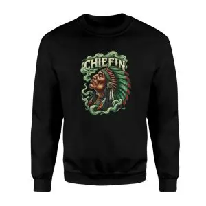 Chiefin Native American Headdress Smoke Art T-Shirt 9 Chiefin Native American Headdress Smoke Art T Shirt 3 1.jpg