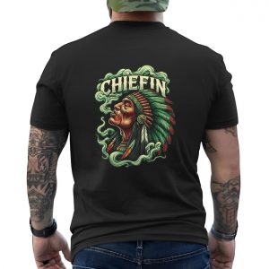 Chiefin Native American Headdress Smoke Art T Shirt 6 1.jpg
