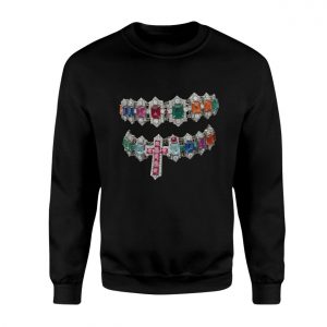 Colorful Gemstone Cross Graphic Streetwear T Shirt 3 1.jpg