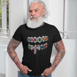 Colorful Gemstone Cross Graphic Streetwear T Shirt 7 1.jpg