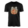 Colorful Pumpkin with Bow Cute Halloween T Shirt 1 1.jpg
