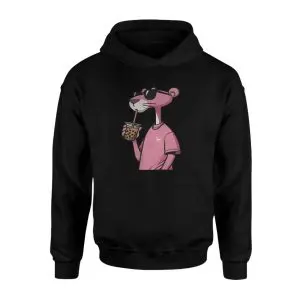 Cool Pink Panther Drinking Boba Tea T-Shirt 7 Cool Pink Panther Drinking Boba Tea T Shirt 2 1.jpg