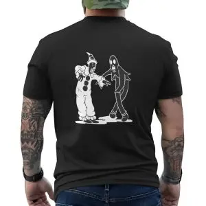 Creepy Clown & Ghost Cartoon Graphic T-Shirt 12 Creepy Clown Ghost Cartoon Graphic T Shirt 6 1.jpg