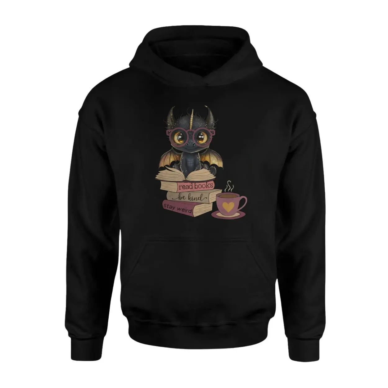 Cute Dragon Read Books Be Kind Stay Weird T Shirt 2 1.jpg