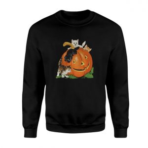 Cute Kittens Pumpkin Halloween T Shirt 3 1.jpg