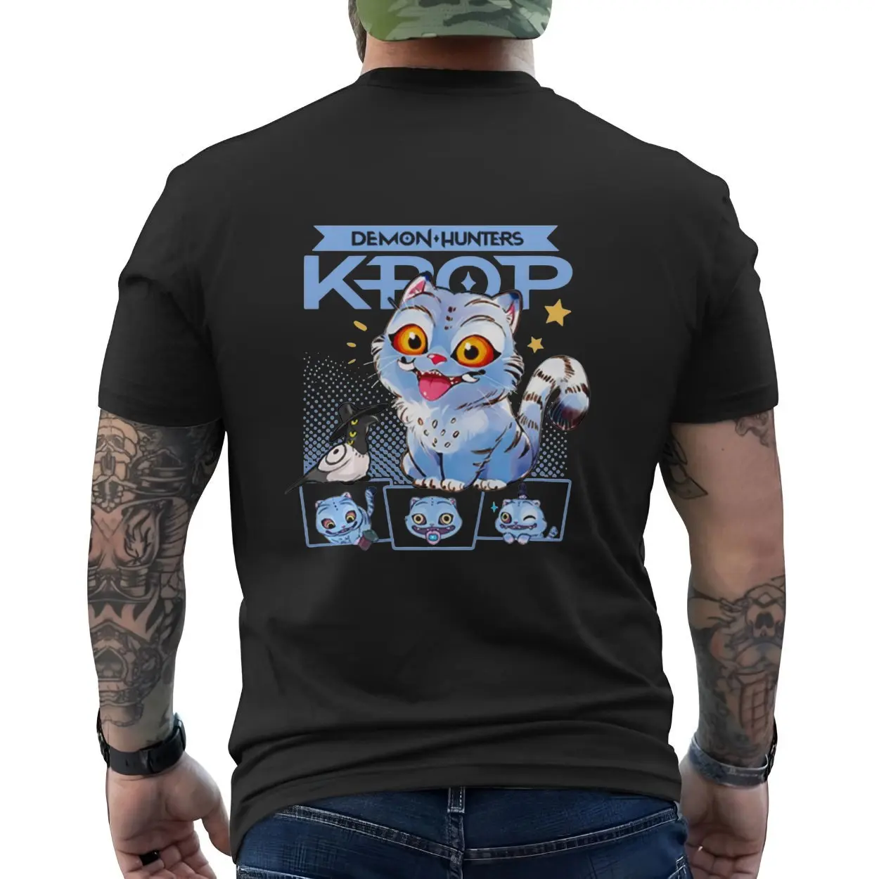 Demon Hunters Kpop Anime Cat T-Shirt 6 Demon Hunters Kpop Anime Cat T Shirt back 6 1.jpg