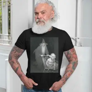 Funny Gandalf Pushing Gollum Shopping Cart Meme T-Shirt 13 Funny Gandalf Pushing Gollum Shopping Cart Meme T Shirt 7 1.jpg