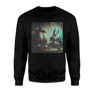 Funny Gandalf and Hatsune Miku Smoking Meme T Shirt 3 1.jpg