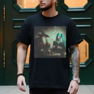 Funny Gandalf and Hatsune Miku Smoking Meme T-Shirt 10 Funny Gandalf and Hatsune Miku Smoking Meme T Shirt 4 1.jpg
