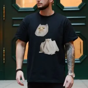 Funny Ghost Cat Halloween Costume T-Shirt 10 Funny Ghost Cat Halloween Costume T Shirt 4 1.jpg