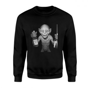Funny Gollum Holding Liquor Bottles Meme T Shirt 3 1.jpg